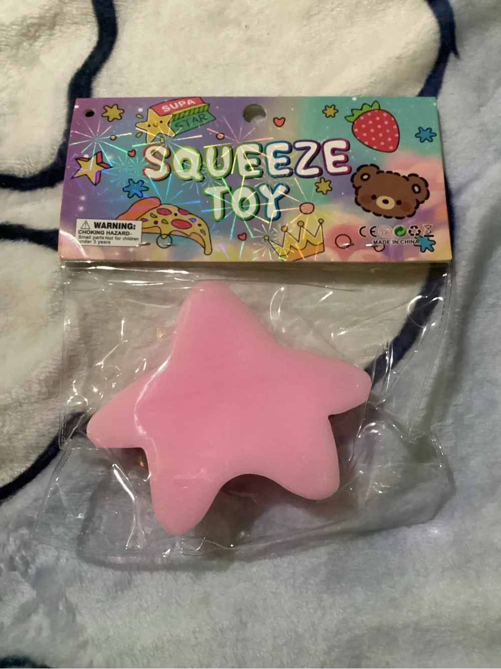 Funny Pink Star Squeeze Toy - Soft Stress Relief for Kids and adults